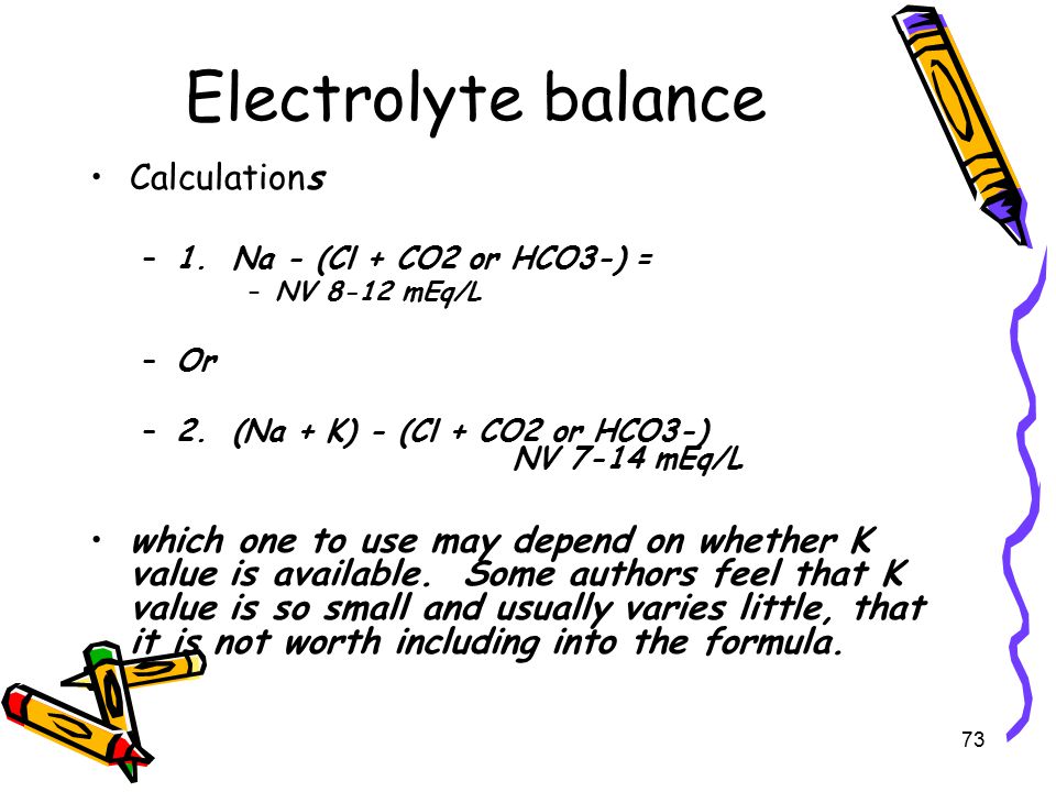 Electrolyte Balance Formula